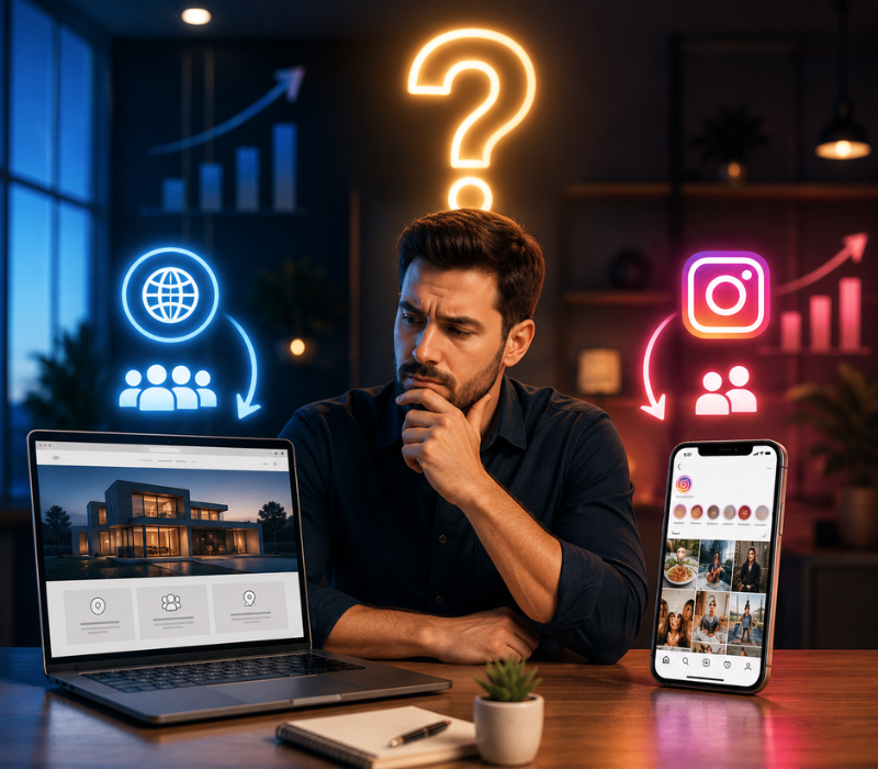 Site ou Instagram