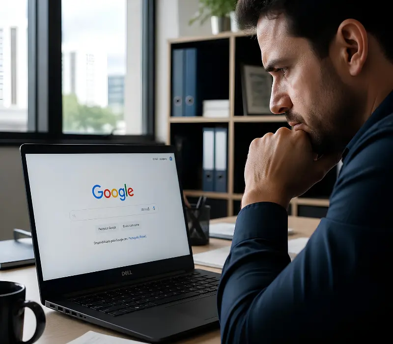 Por que minha empresa não aparece no Google
