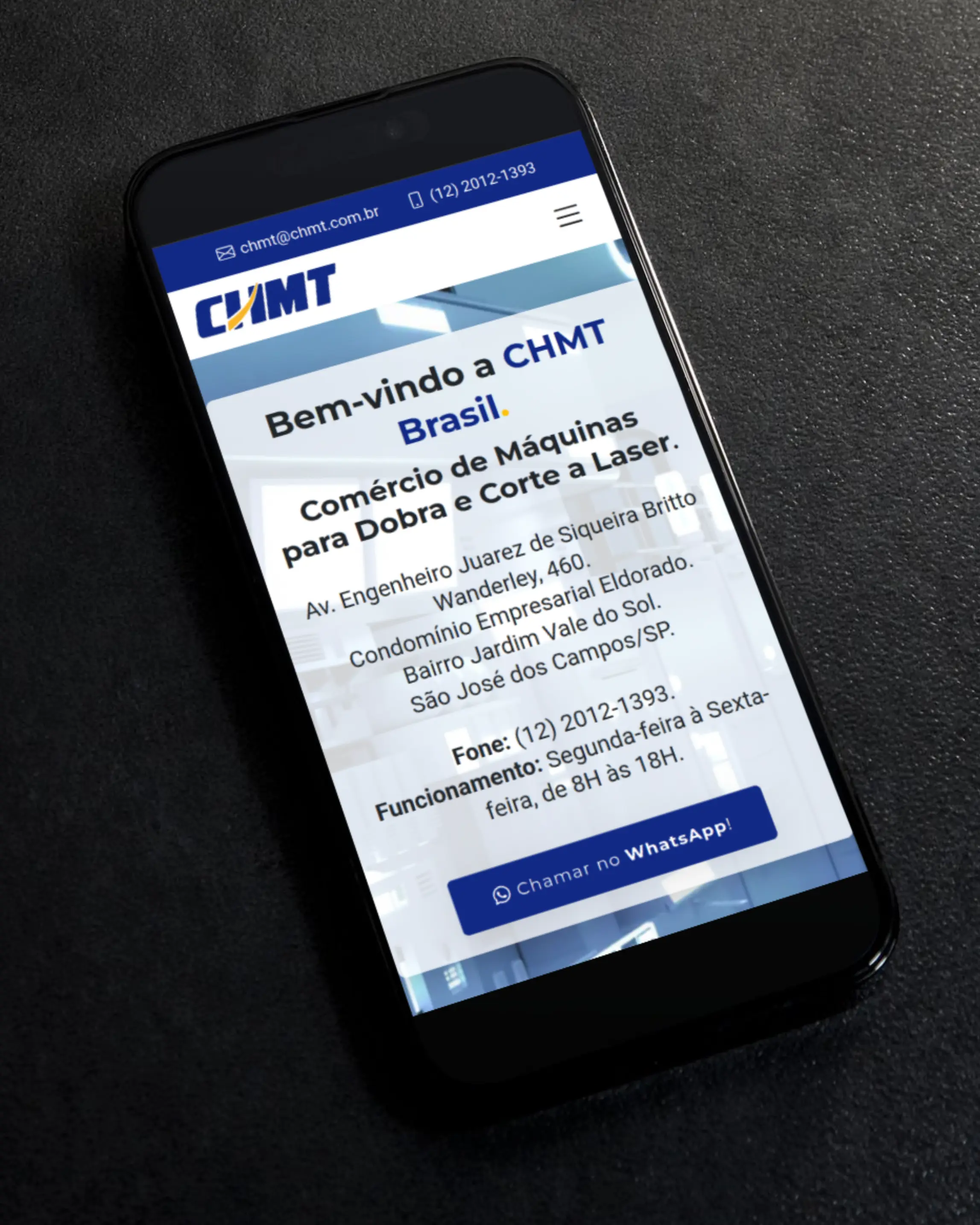 Criação de Sites - CHTM Máquinas CNC