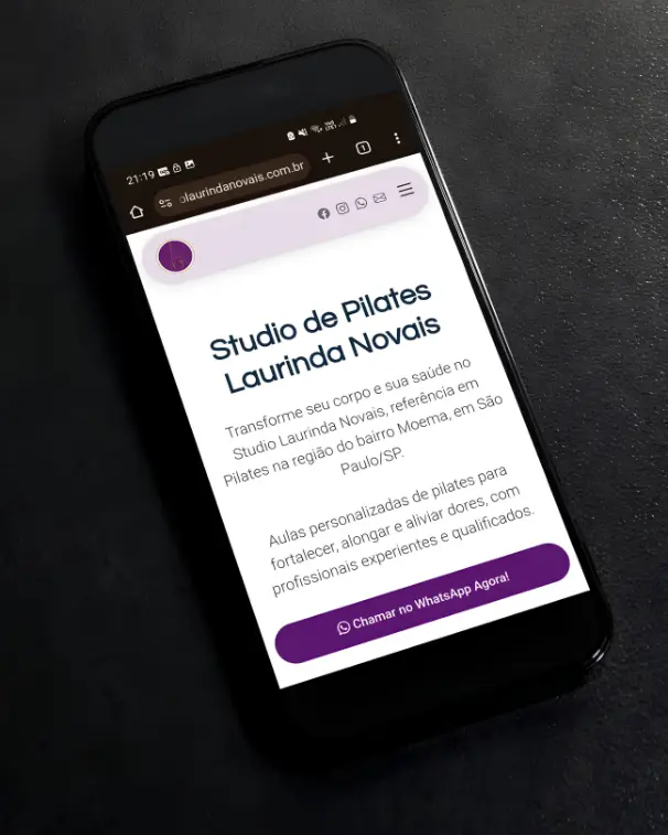 Criação de Sites - Pilates Laurinda Novais