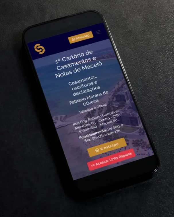 Criação de Sites - Cartório de Notas de Maceió