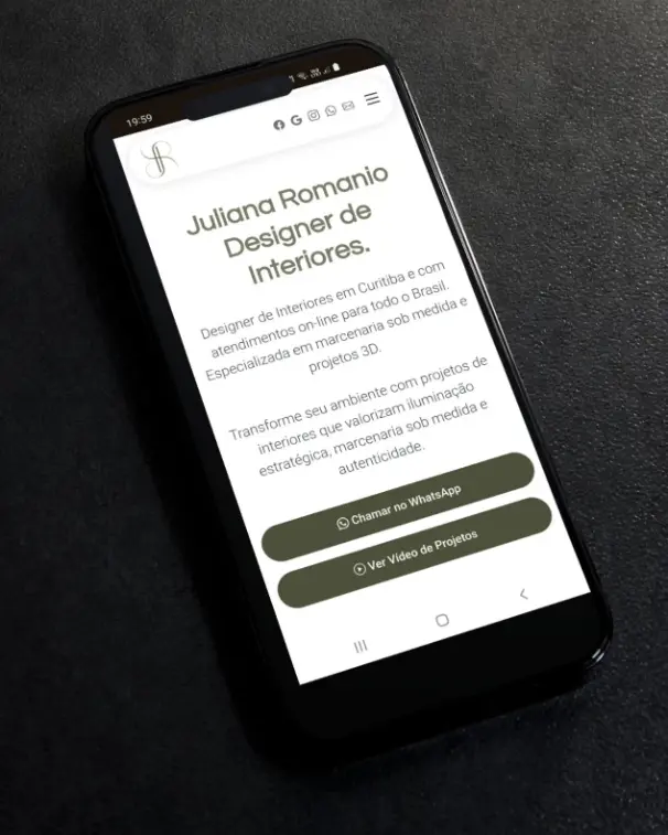 Criação de Sites - Juliana Romanio