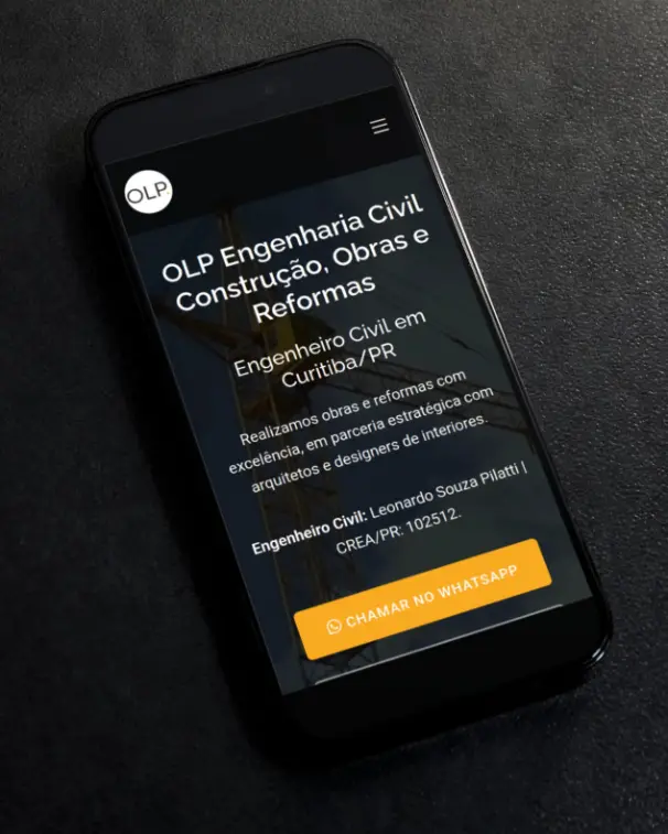 Criação de Sites - OLP Engenharia Civil