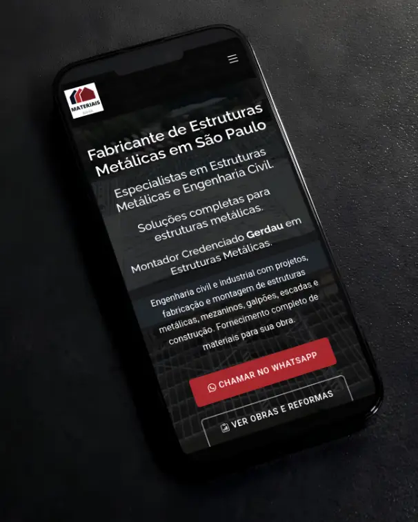Criação de Sites - Materiais Bahia