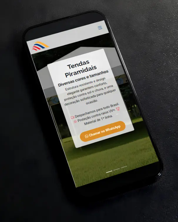 Criação de Sites - Tendas